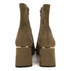 New Bottines Dam suédine liseré or Femme Femme Boots, Bottines