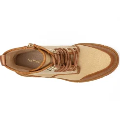 Bottines en tissu Dypster noir avec fermeture éclair Femme Femme Boots, Bottines