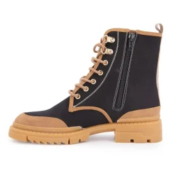 Sale Bottines en tissu Dypster avec fermeture éclair Femme Femme Boots, Bottines