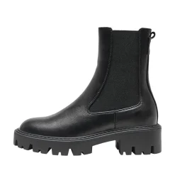 Best Bottines élastique en similicuir semelle crantée femme Femme Boots, Bottines