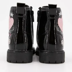 Clearance Bottines montantes brillantes à lacets motif coeur à paillettes Enfant Enfant Chaussures Fille