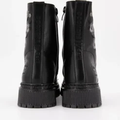 Best Bottines es broderie fleurs à lacets Femme Femme Boots, Bottines