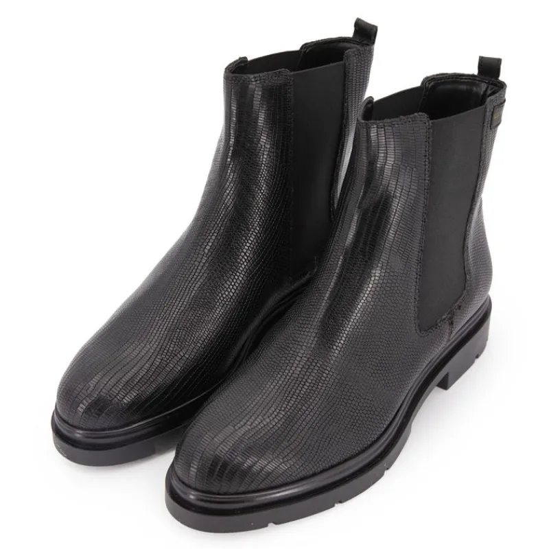 Outlet Bottines es selma motif peau de serpent en cuir Femme Femme Boots, Bottines