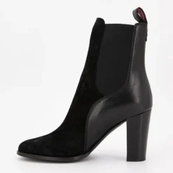 Hot Bottines es talons hauts bi matière daim cuir lisse Femme Femme Boots, Bottines