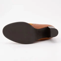 Online Bottines noires talons hauts bi matière daim cuir lisse Femme Femme Boots, Bottines