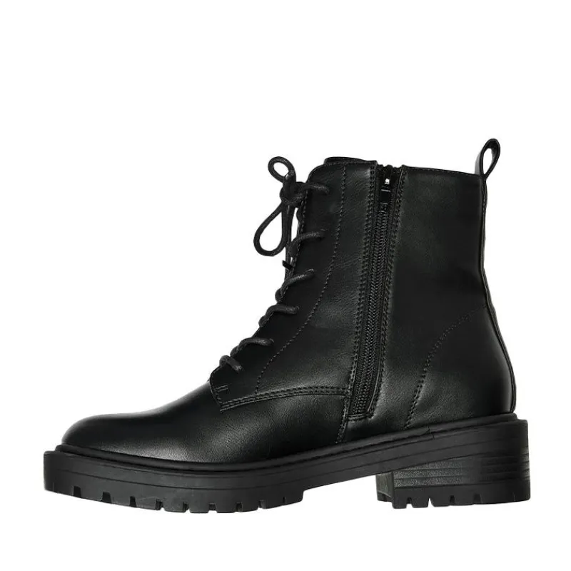 Best Bottines similcuir fermeture éclair à lacets femme Femme Boots, Bottines