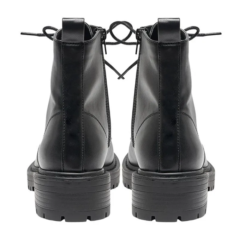 Best Bottines similcuir fermeture éclair à lacets femme Femme Boots, Bottines