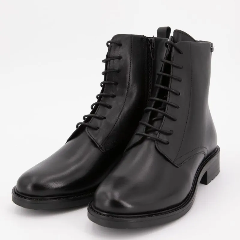 Outlet Bottines similicuir avec fermeture éclair Femme Femme Boots, Bottines