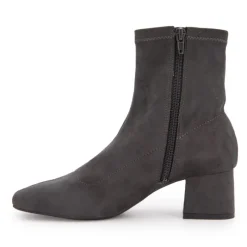 Best Bottines talons carrés Daniela gris suédine Femme Femme Boots, Bottines