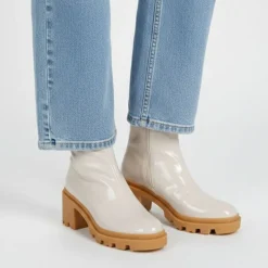 New Bottines vernis Delizia talons crantés Femme Femme Boots, Bottines