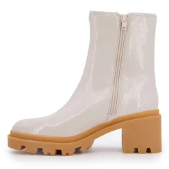 New Bottines vernis Delizia talons crantés Femme Femme Boots, Bottines