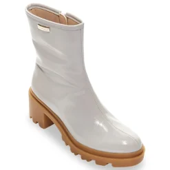 New Bottines vernis Delizia talons crantés Femme Femme Boots, Bottines