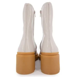 New Bottines vernis Delizia talons crantés Femme Femme Boots, Bottines