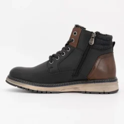Best Bottines zippées intérieur moutonné à lacets semelle écru Homme Homme Boots, Bottines