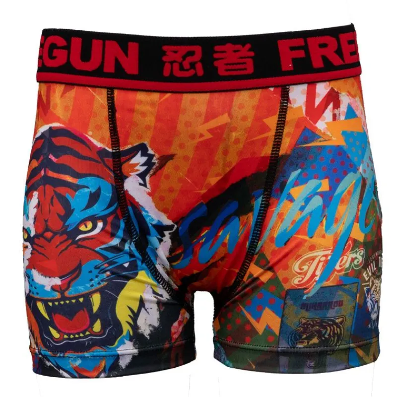 Outlet Boxer à motif graphique avec illustration tigre Homme Homme Boxer, Caleçon
