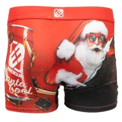 Hot Boxer imprimé Père Noël microfibre avec coffret canetteHomme Homme Boxer, Caleçon