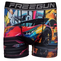 Boxer multicolor imprimé voiture et grafiti Homme Homme Boxer, Caleçon
