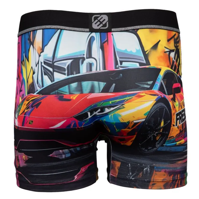 Boxer multicolor imprimé voiture et grafiti Homme Homme Boxer, Caleçon