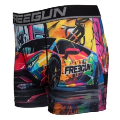 Boxer multicolor imprimé voiture et grafiti Homme Homme Boxer, Caleçon