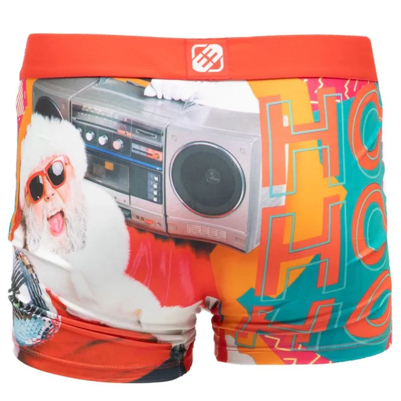 Best Boxer Père Noël microfibre HO HO HO avec coffret canette Homme Homme Boxer, Caleçon