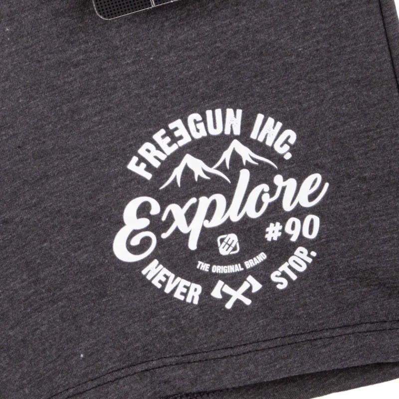 Clearance Boxer uni gris chiné élastique dégradé Homme Homme Boxer, Caleçon