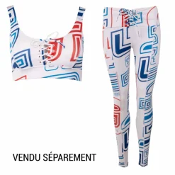 Outlet Brassiere avec lacet imprimé graphique Femme Femme Lingerie|Vetements De Sports Femme