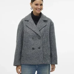 Best Caban Elite bella doux avec col à revers Femme Femme Veste, Doudoune, Manteau