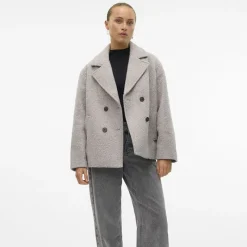 Outlet Caban Elite bella doux avec col à revers Femme Femme Veste, Doudoune, Manteau