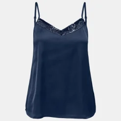 New Caraco fifi total eclipse col v à sequins Femme Femme Haut, Chemise