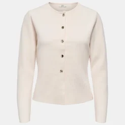 Cardigan maille fine col rond prime life boutons dorés Femme Femme Pull, Gilet, Sweat