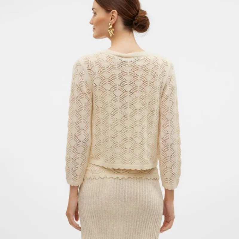 Clearance Cardigan Verena birch brodé à nouer Femme Femme Pull, Gilet, Sweat