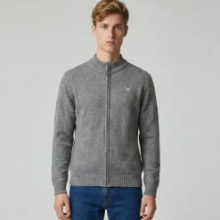 Best Cardigan zippe nmrh3523dred Homme Homme Pull, Gilet, Sweat