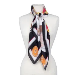 Hot Carré toucher soie imprimé costume d'époque 90x90cm Femme Femme Écharpe, Foulard