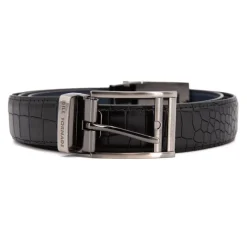 Hot Ceinture croco 2 boucles Homme Homme Ceinture