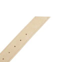 Ceinture cuir de vache daim boucle doré cercle Femme Femme Ceinture