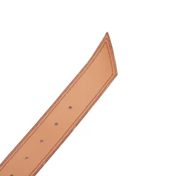 Ceinture cuir de vache daim boucle doré cercle Femme Femme Ceinture