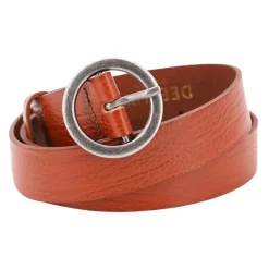 Best Ceinture cuir grainé Candice boucle argenté Femme Femme Ceinture