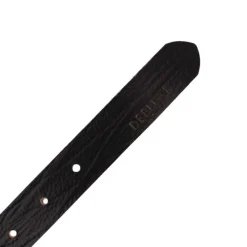 New Ceinture cuir grainé Candice boucle argenté Femme Femme Ceinture