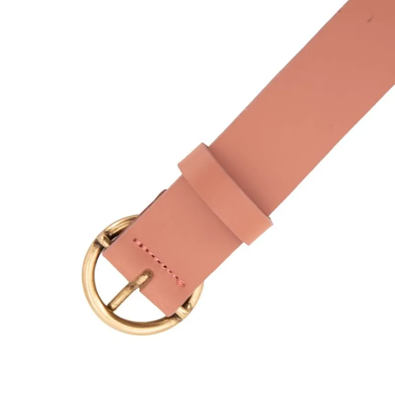 Clearance Ceinture cuir rose fermeture doré Femme Femme Ceinture|Ceinture