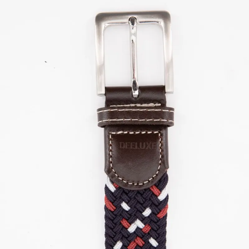 Ceinture navy colorado en tissu boucle argentée Homme Homme Ceinture