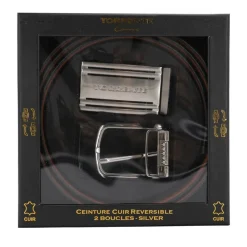Best Ceinture réversible avec coffret deux boucles Homme Homme Ceinture