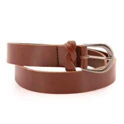 Hot Ceinture tout cuir boucle argentée Femme Femme Ceinture|Ceinture