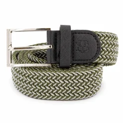 Hot Ceinture tressée bouclé argenté Homme Homme Ceinture