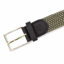 Hot Ceinture tressée bouclé argenté Homme Homme Ceinture