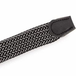 Sale Ceinture tressée bouclé argenté Homme Homme Ceinture