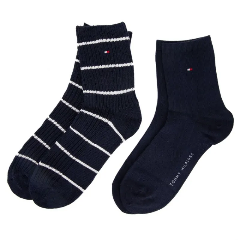 Best Chaussettes courtes bleue marine coton mélangé Femme Femme Chaussettes
