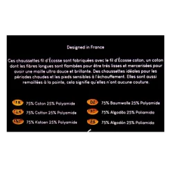 Hot Chaussettes fil d'ecosse fantaisies 24018 Homme Homme Chaussettes