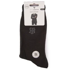 Outlet Chaussettes fil d'ecosse uni à logo Femme Chaussettes|Chaussettes