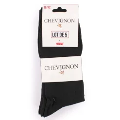 Discount Chaussettes hautes es lot de 5 idriss Homme Homme Chaussettes