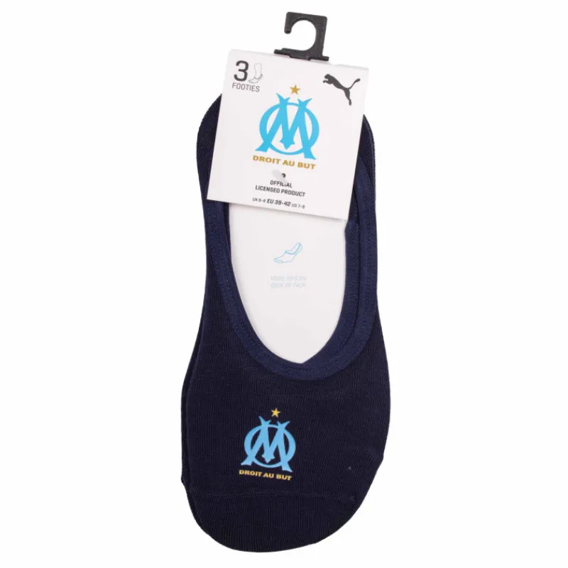 Clearance Chaussettes OM uni duo footie x3 Homme Homme Vetements De Sports Homme|Chaussettes